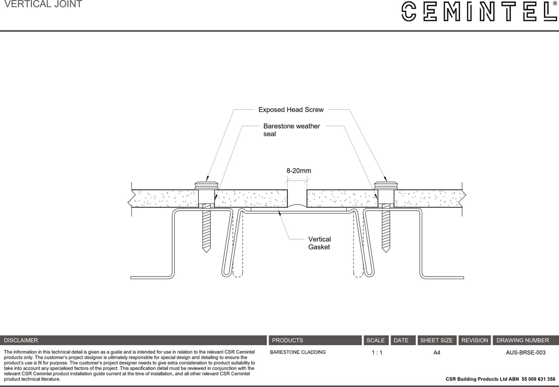 AUS-BRSE-003 - VERTICAL JOINT