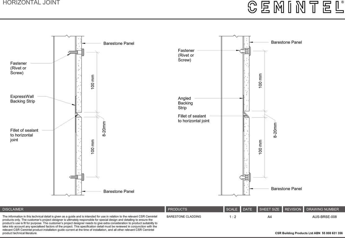 AUS-BRSE-008 - HORIZONTAL JOINT
