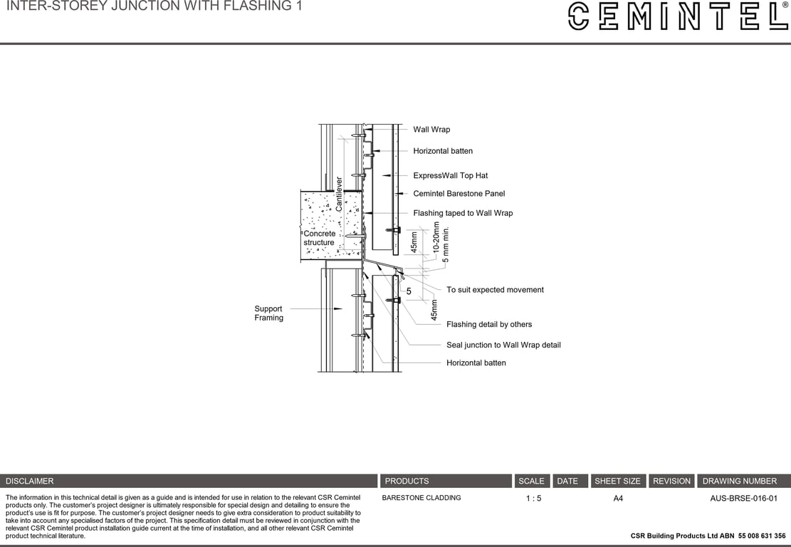 Navigate to AUS-BRSE-016-01 - INTER-STOREY JUNCTION WITH FLASHING 1
