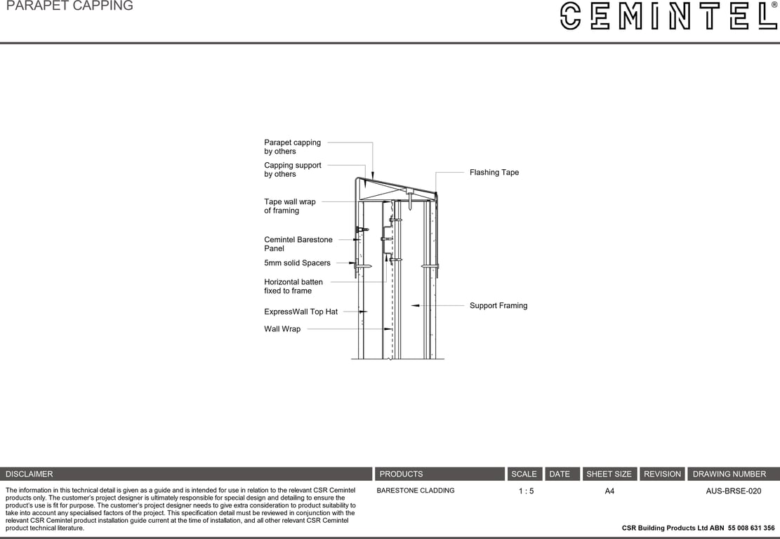 Navigate to AUS-BRSE-020 - PARAPET CAPPING