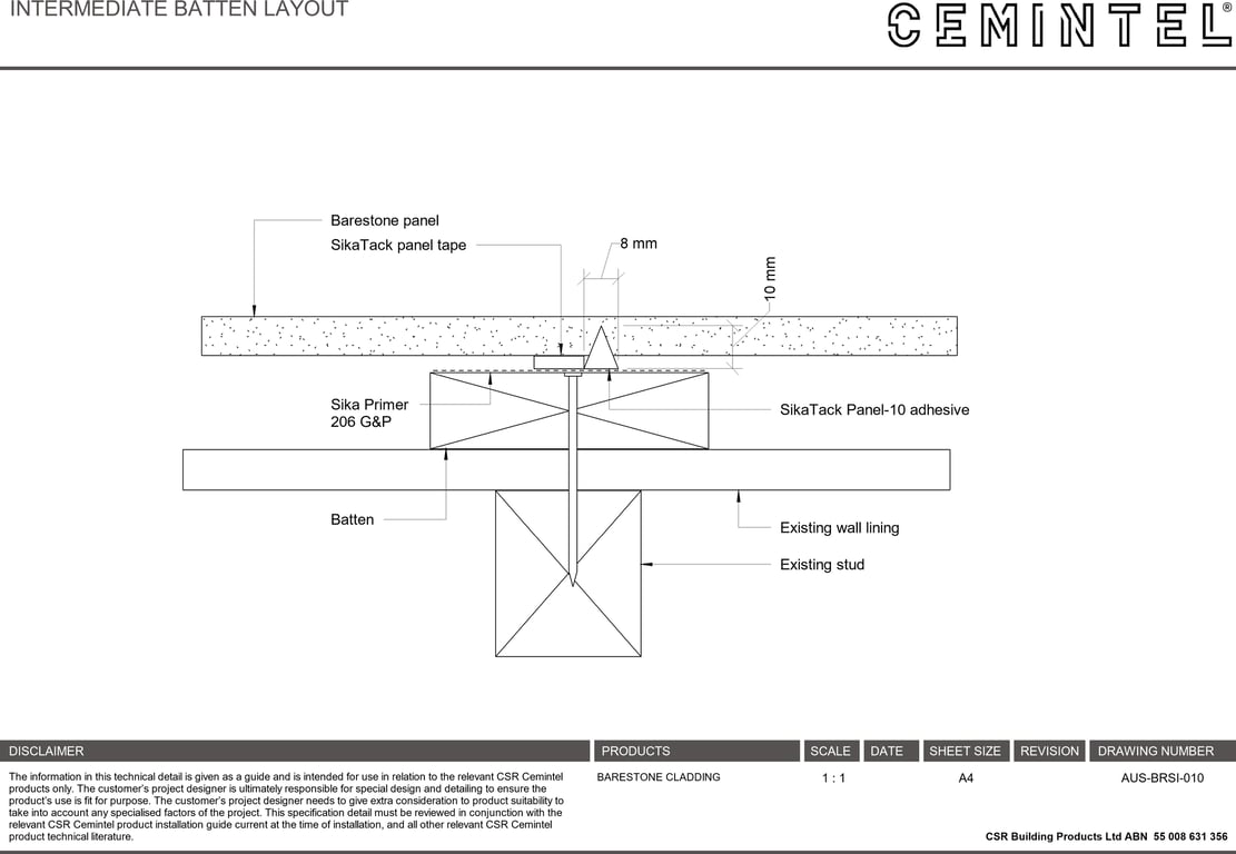Navigate to AUS-BRSI-010 - INTERMEDIATE BATTEN LAYOUT