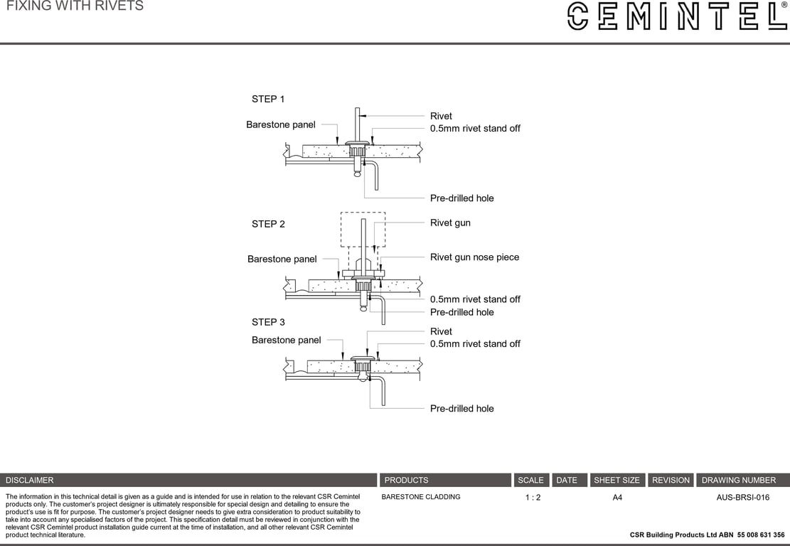 Navigate to AUS-BRSI-016 - FIXING WITH RIVETS