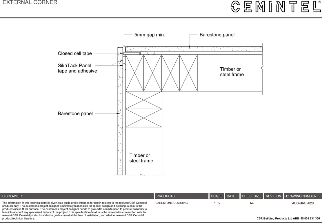 Navigate to AUS-BRSI-020 - EXTERNAL CORNER