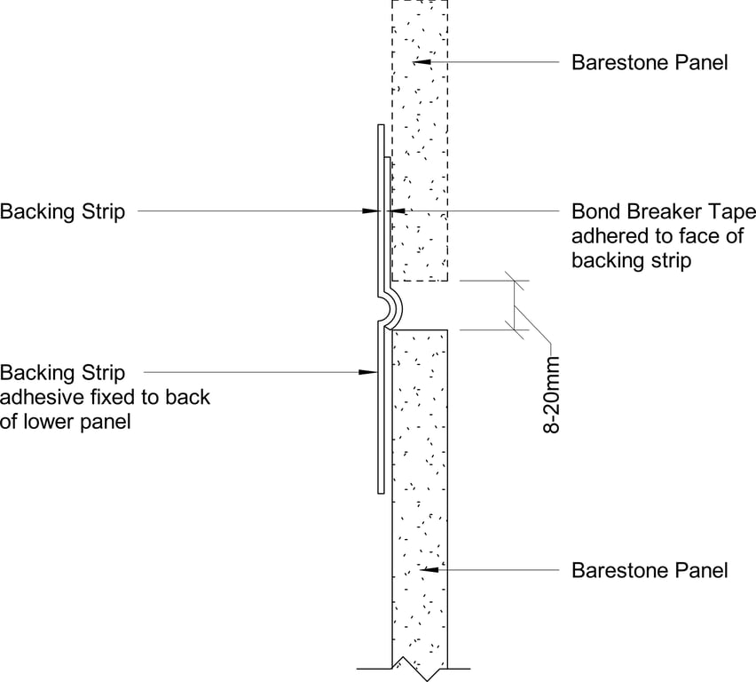 Navigate to Barestone External - Horizontal Joint Sealed Side 1