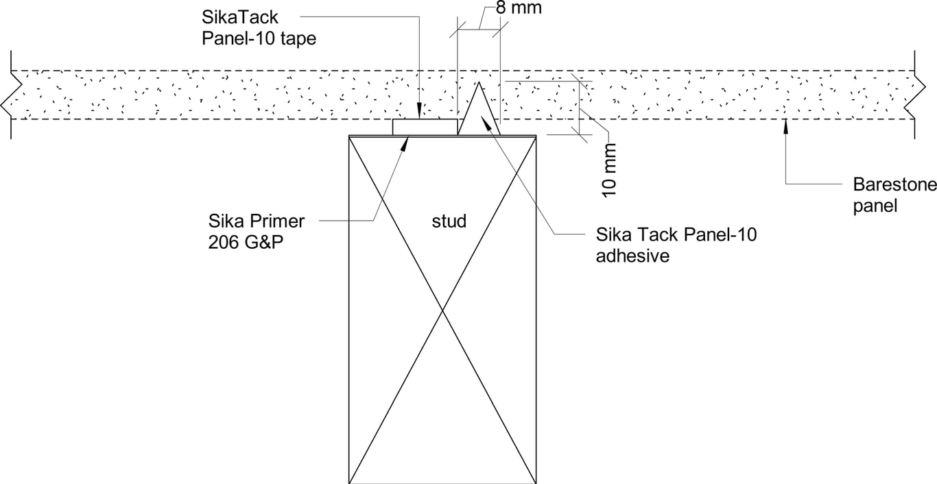 Navigate to Barestone Internal - Intermediate Stud Layout