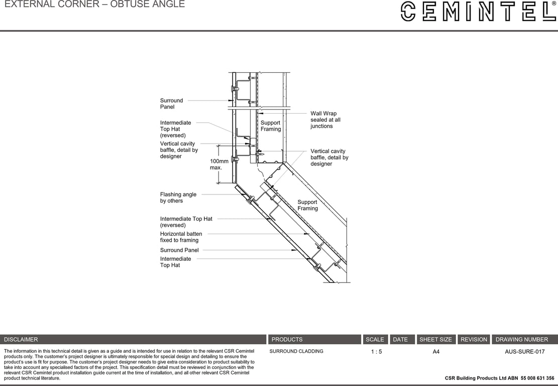 Navigate to AUS-SURE-017 - EXTERNAL CORNER – OBTUSE ANGLE