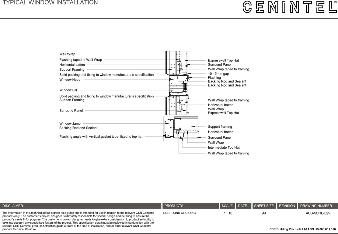  Image of AUS-SURE-025 - TYPICAL WINDOW INSTALLATION