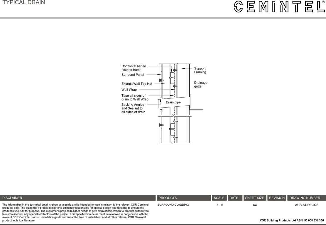 Navigate to AUS-SURE-028 - TYPICAL DRAIN