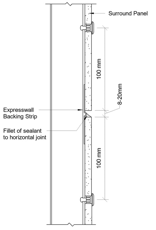Image of Surround External - Horizontal Joint – Sealant Filled 1