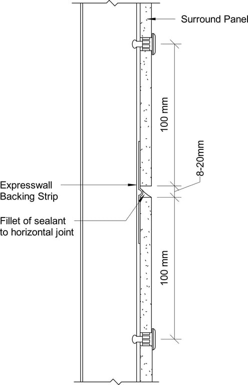 Navigate to Surround External - Horizontal Joint – Sealant Filled