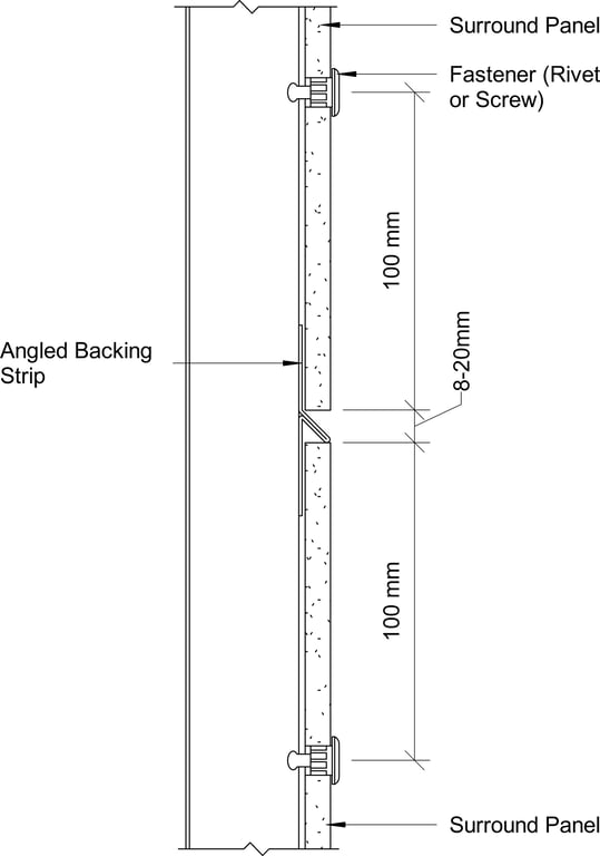 Navigate to Surround External - Horizontal Joint with Angled Backing Strip