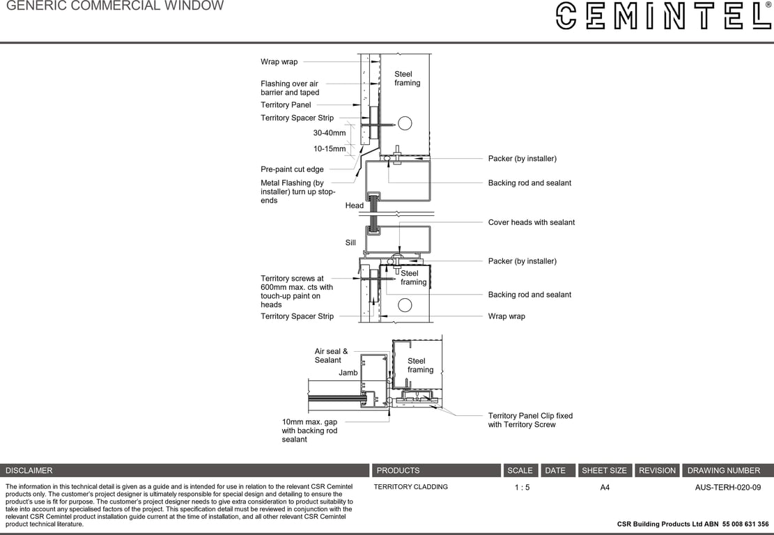 Navigate to AUS-TERH-020-09 - GENERIC COMMERCIAL WINDOW