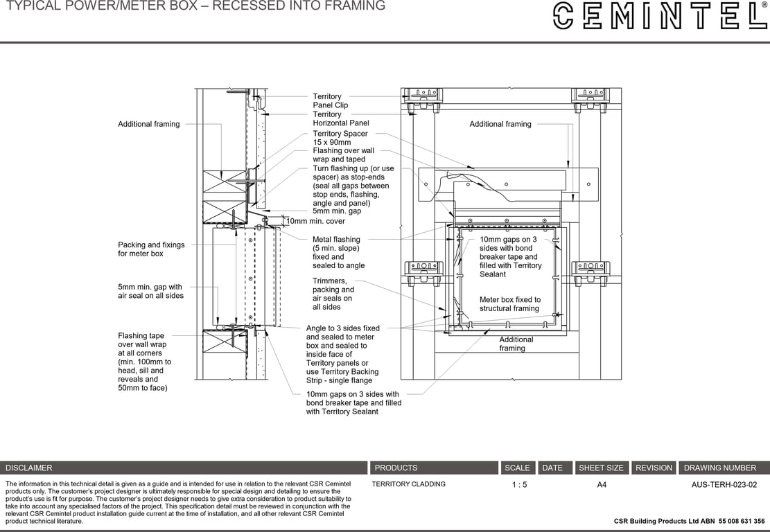 Navigate to AUS-TERH-023-02 - TYPICAL POWER-METER BOX – RECESSED INTO FRAMING