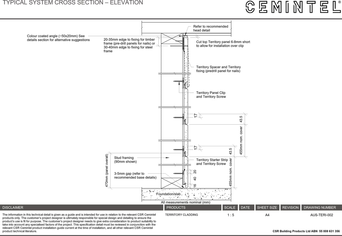 Navigate to AUS-TERI-002 - TYPICAL SYSTEM CROSS SECTION – ELEVATION