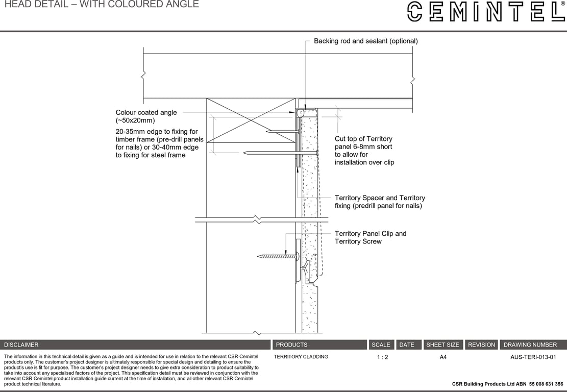 Navigate to AUS-TERI-013-01 - HEAD DETAIL – WITH COLOURED ANGLE