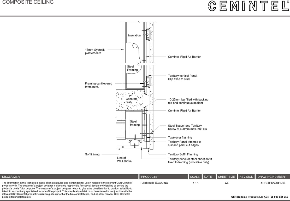 Navigate to AUS-TERV-041-06 - COMPOSITE CEILING