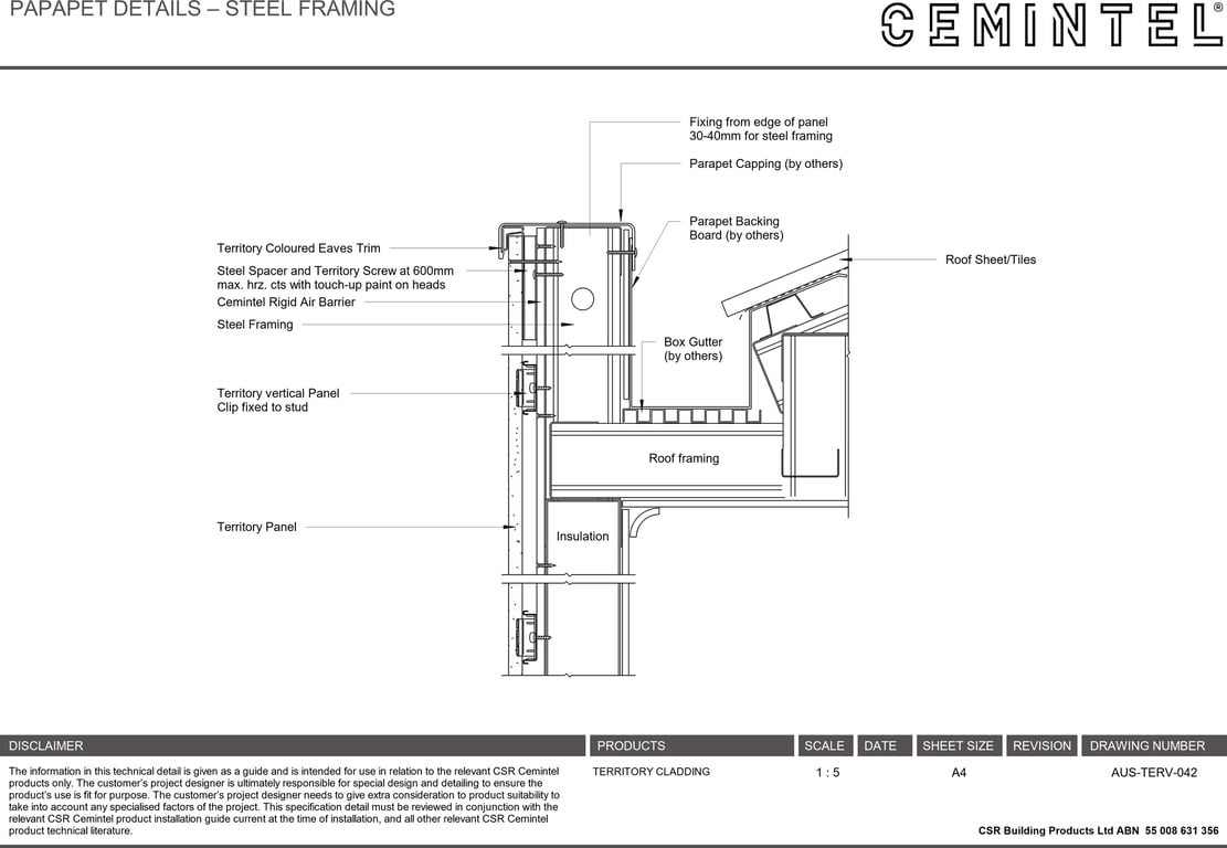 Navigate to AUS-TERV-042 - PAPAPET DETAILS – STEEL FRAMING