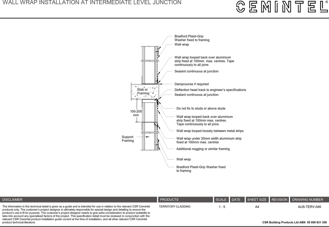 Navigate to AUS-TERV-046 - WALL WRAP INSTALLATION AT INTERMEDIATE LEVEL JUNCTION