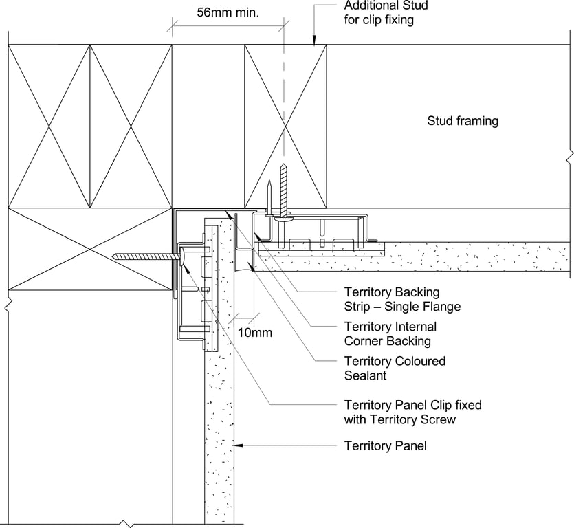 Navigate to Territory Horizontal - Internal Corner Detail – with Backing Strip and Coloured Sealant 1