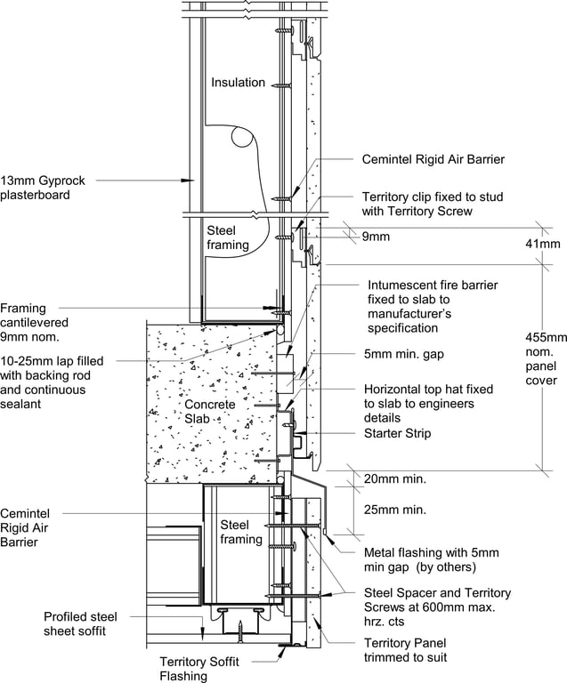  Image of Territory Horizontal - Interstorey Junction with Metal Ceiling