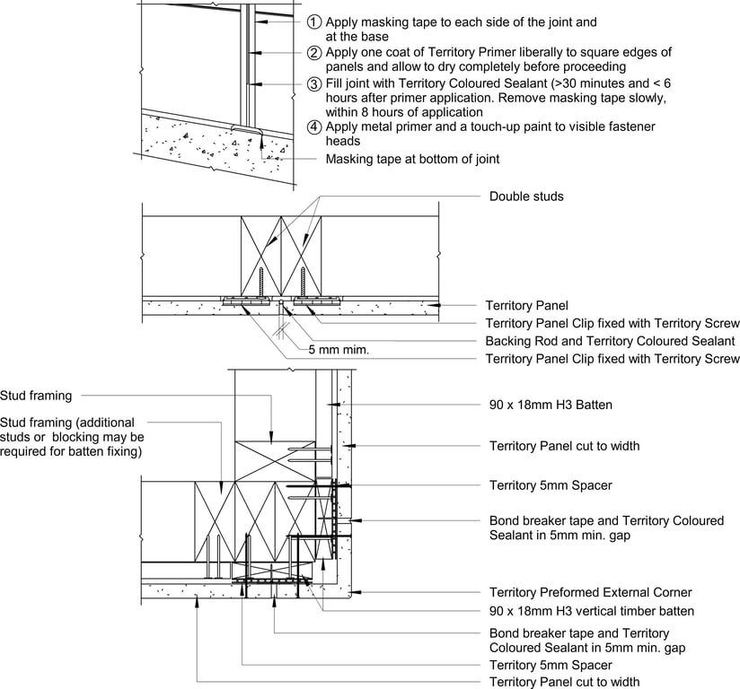 Navigate to Territory Internal - Typical Method for Sealing Vertical Joints 2