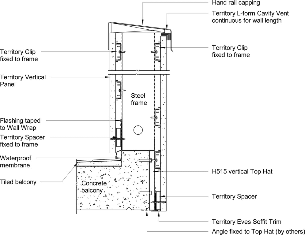 Navigate to Territory Vertical -  Typical Balcony Detail