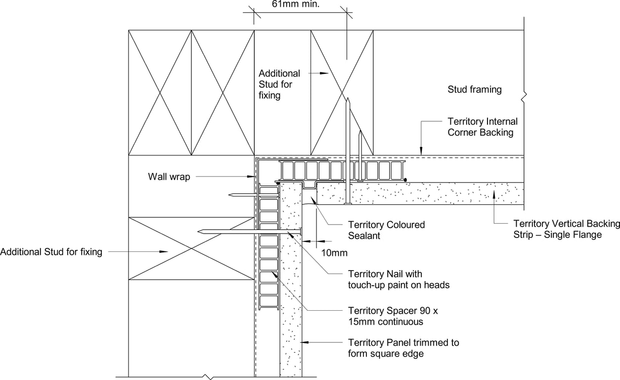 Navigate to Territory Vertical - Internal Corner Detail – with Backing Strip and Coloured Sealant 1