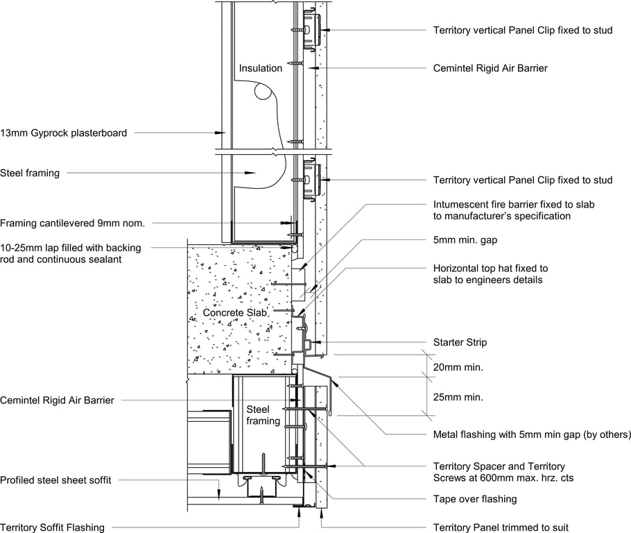 Navigate to Territory Vertical - Interstorey Junction with Metal Ceiling