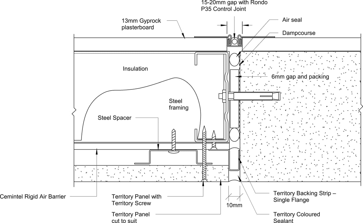 Navigate to Territory Vertical - Junction with Masonry Offset