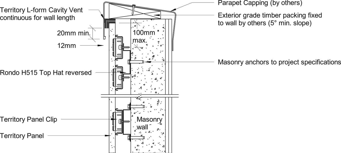 Navigate to Territory Vertical - Typical Parapet-Roof Junction