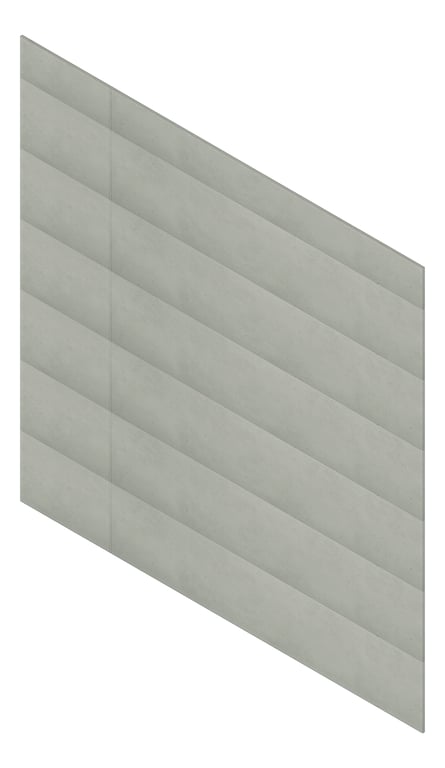 3D Presentation Image of Cladding Board Cemintel Territory Horizontal QuarryConcrete Material