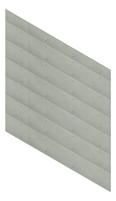 3D Presentation Image of Cladding Board Cemintel Territory Horizontal QuarryUrbanGrey Material