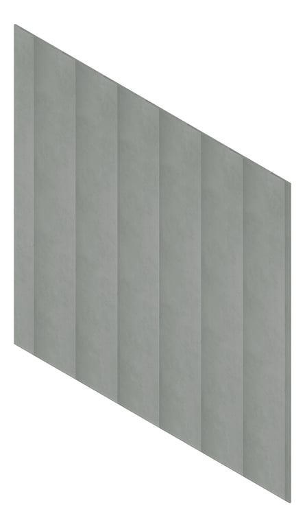 3D Presentation Image of Cladding Board Cemintel Territory Vertical QuarryConcrete Material