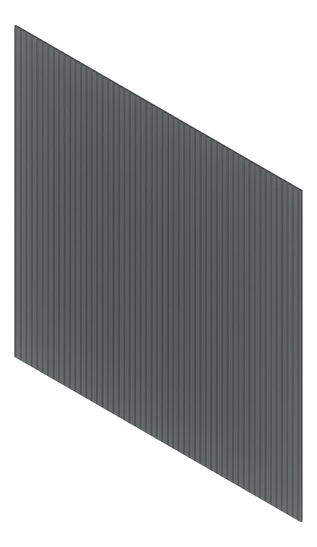 3D Presentation Image of Cladding Board Cemintel Territory Vertical RidgeBlack Material