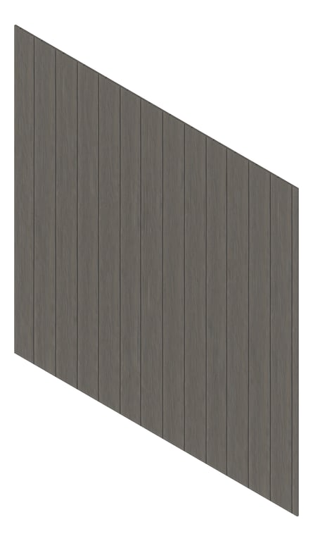 3D Presentation Image of Cladding Board Cemintel Territory Vertical WoodlandsSmoked Material