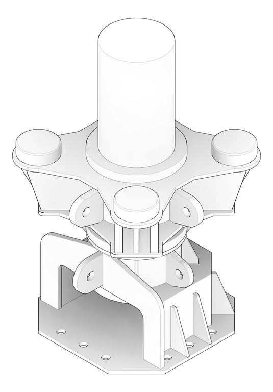 3D Documentation Image of BaseJack Temporary Coates Quadshore Q150