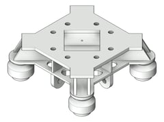 3D Shaded Image of FlatHead Temporary Coates Quadshore Q50