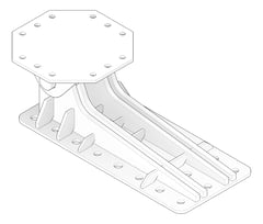 3D Documentation Image of MultiAngleBracket Temporary Coates Quadshore Q150