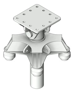 3D Shaded Image of RakingTopJack Temporary Coates Quadshore Q50