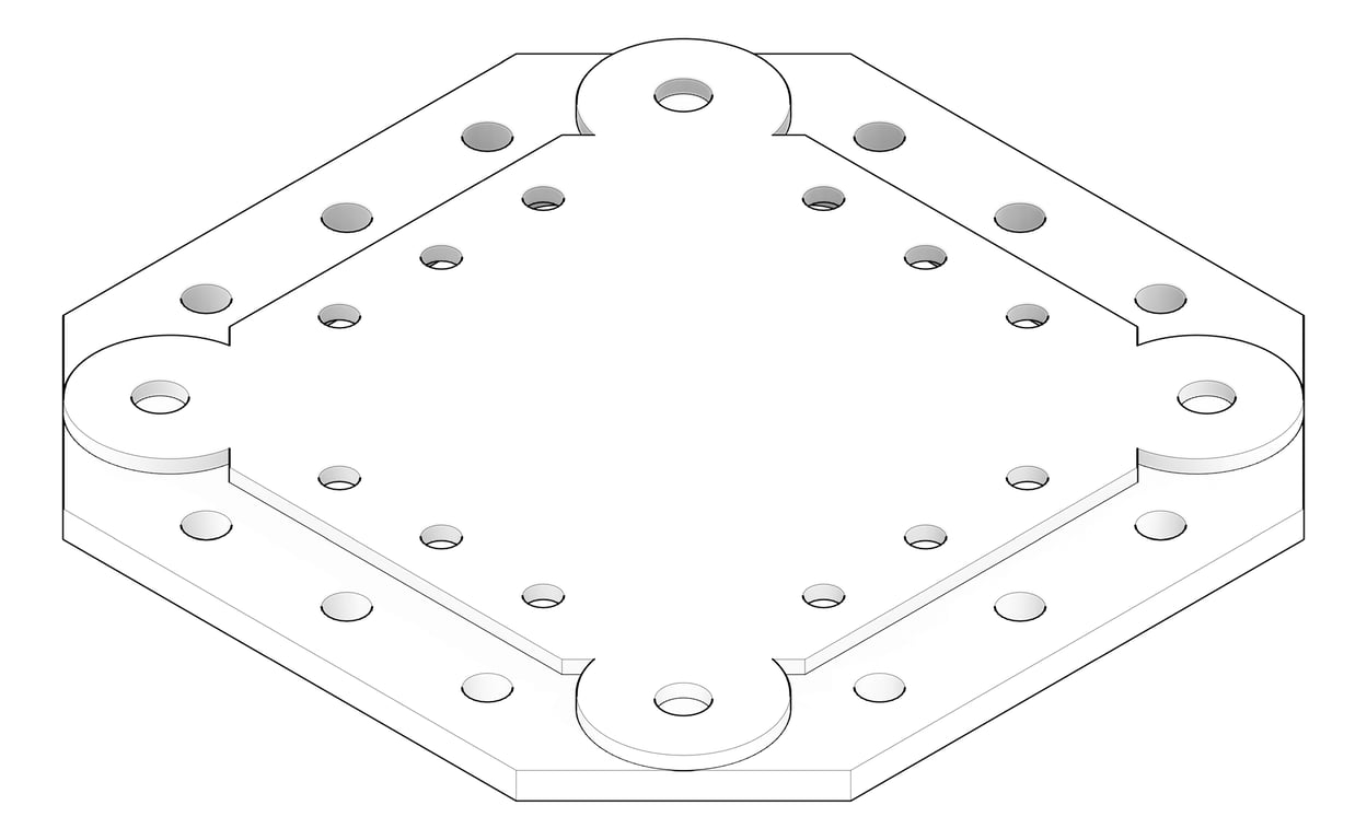 3D Documentation Image of TransferFixingPlate Temporary Coates Quadshore Q150