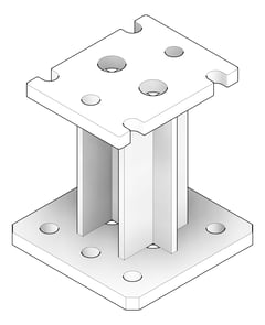 3D Documentation Image of EndConnector Temporary Coates UniversalPropSystem SYS30
