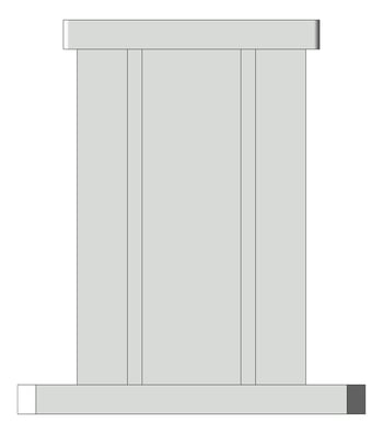 Front Image of EndConnector Temporary Coates UniversalPropSystem SYS30