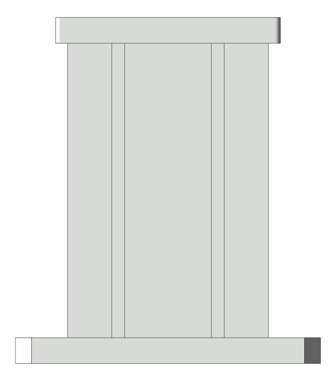 Front Image of EndConnector Temporary Coates UniversalPropSystem SYS30