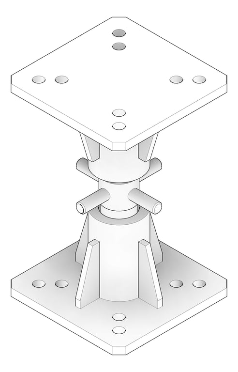 3D Documentation Image of Jack Temporary Coates UniversalPropSystem SYS60