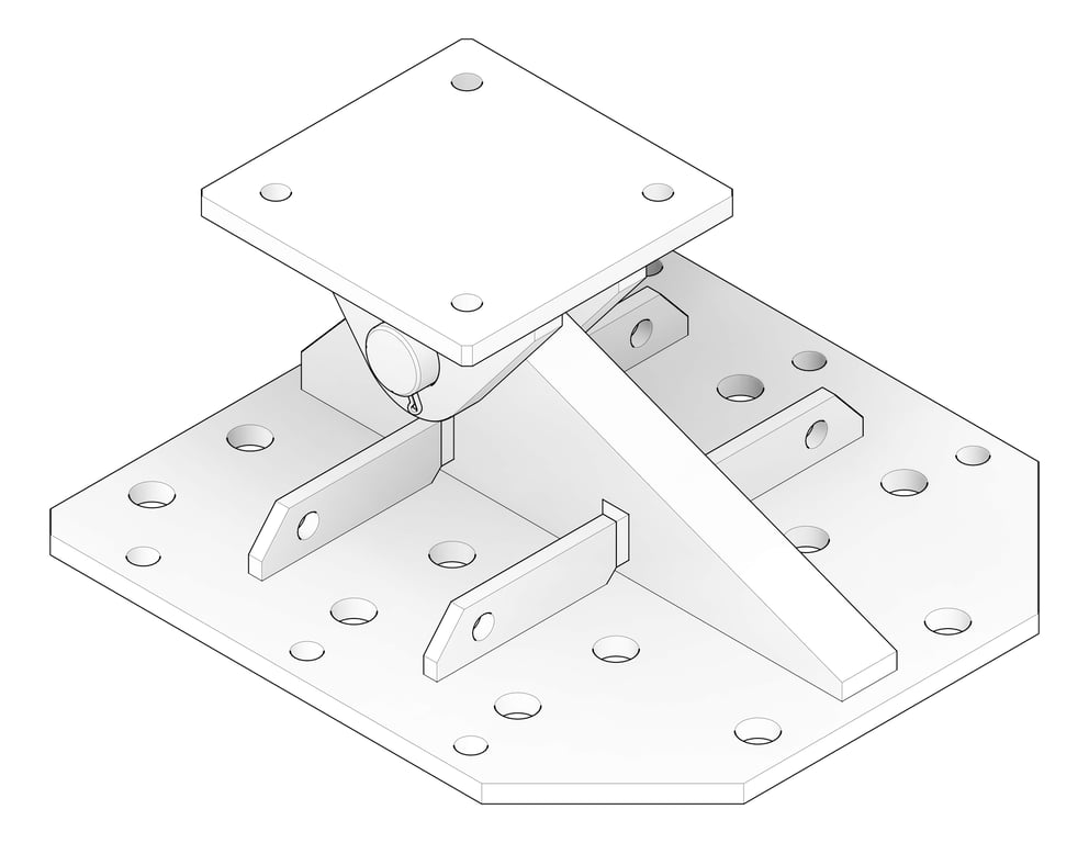 3D Documentation Image of MultiAngleBracket Temporary Coates UniversalPropSystem SYS60