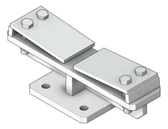 3D Shaded Image of NeedleBeamFixingClamp Temporary Coates UniversalPropSystem