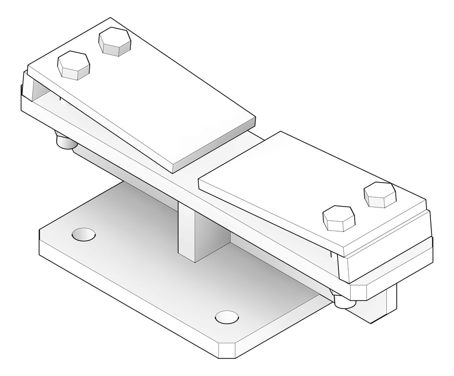 3D Documentation Image of NeedleBeamFixingClamp Temporary Coates UniversalPropSystem SYS100
