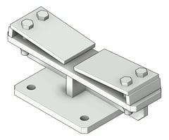 3D Shaded Image of NeedleBeamFixingClamp Temporary Coates UniversalPropSystem SYS100