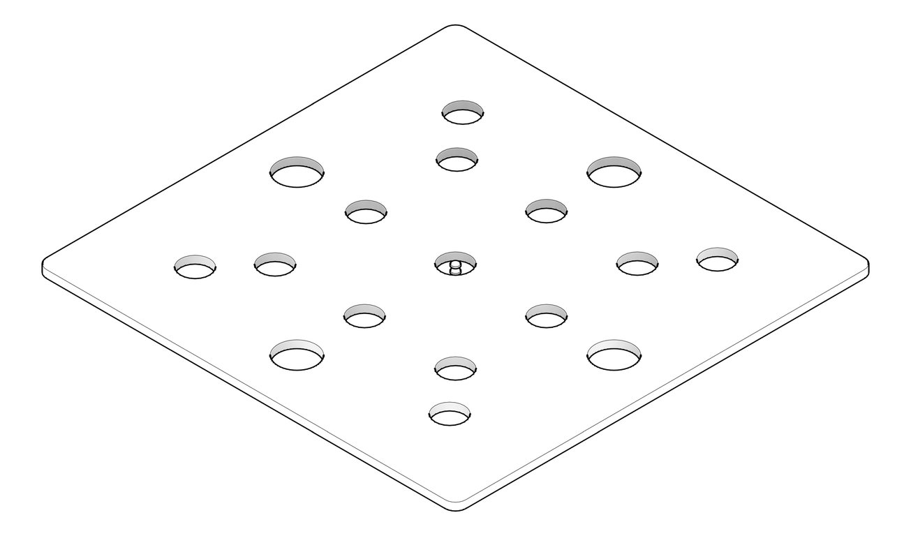 3D Documentation Image of PackingPlate Temporary Coates UniversalPropSystem SYS100
