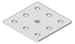 3D Shaded Image of PackingPlate Temporary Coates UniversalPropSystem SYS30